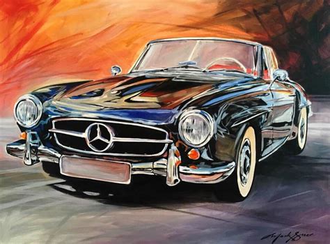 Acrylic Car Painting Painting Watercolor