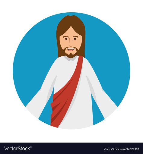 Jesus Christ Religious Character Royalty Free Vector Image