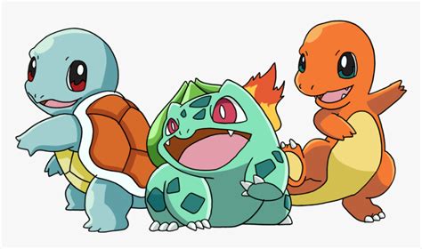 Picture Generation 1 Pokemon Starters Hd Png Download Transparent