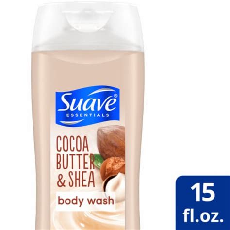 Suave Essentials Creamy Cocoa Butter And Shea Body Wash 15 Fl Oz