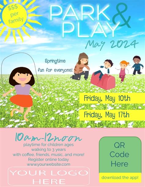 Spring Park Flyer Template Postermywall