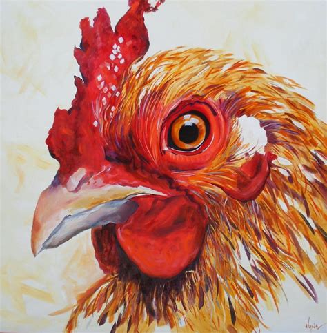 73 Art Wallpapers For Free Chicken Painting Rooster