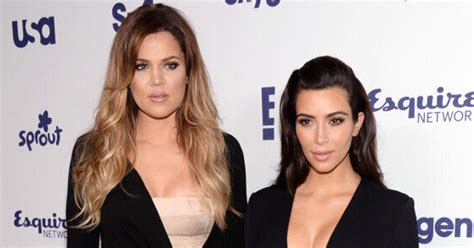 Kim And Khloe Kardashian Wear Matching Booty Hugging Lbds Huffpost Style