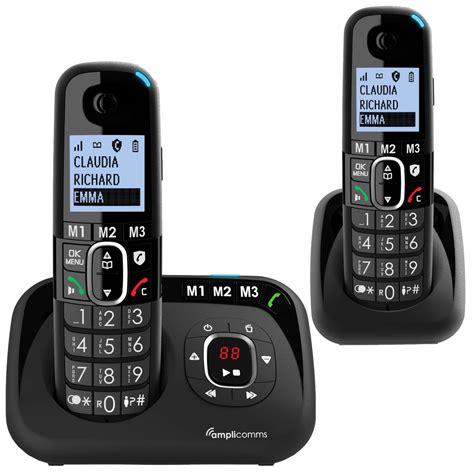 Amplicomms Bigtel 1582 Cordless Big Button Phone For Elderly With