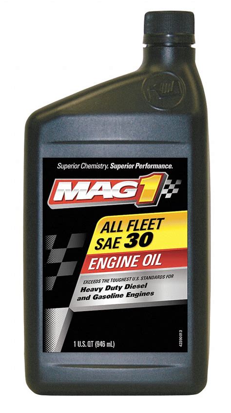 Mag 1 Conventional Diesel Engine Oil 1 Qt Bottle Sae Grade 30 Amber