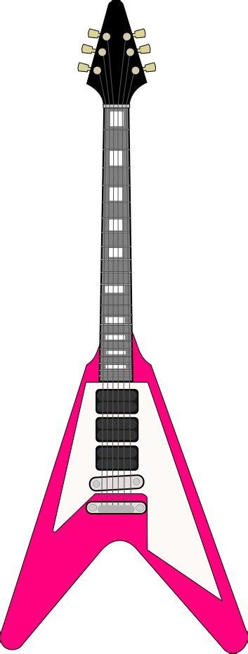 Pink Electric Guitar Clip Art