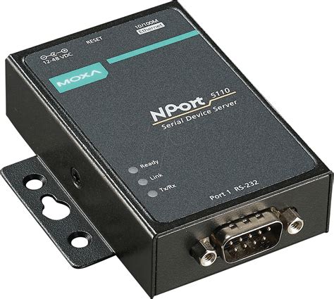 MOXA NPORT 5110: 1 port device server, 10 - 100M Ethernet, RS-232, DB9 bei reichelt elektronik