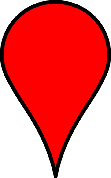 Map Pin Red Clip Art At Vector Clip Art Online
