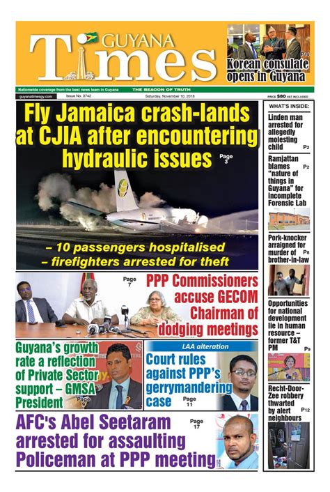 Guyana Times Epaper Saturday November 10 2018 By Gytimes Issuu