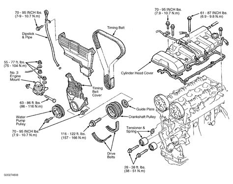 2002 Mazda Protege Serpentine Belt Routing And Timing Belt Diagrams