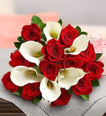 Stunning Red Rose Calla Lily Bouquet
