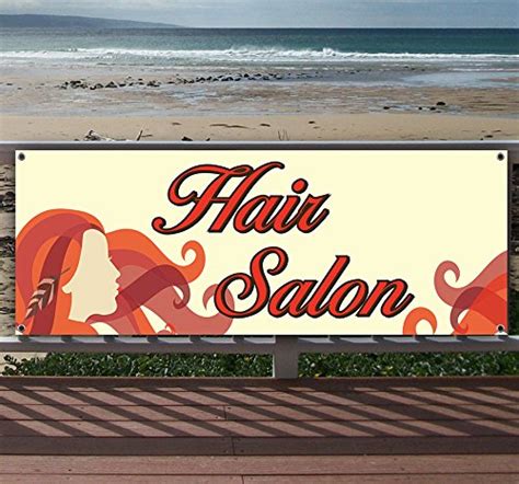 Hair Salon 13 Oz Heavy Duty Vinyl Banner Sign With Metal
