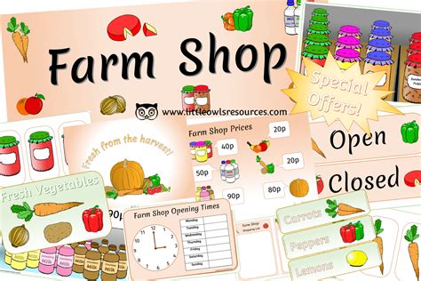 Free Farm Shop Role Play Pack Printable Early Yearsey Eyfs Resources