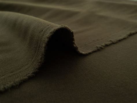 Designer Deadstock Rayon Twill Olive Stonemountain And Daughter Fabrics