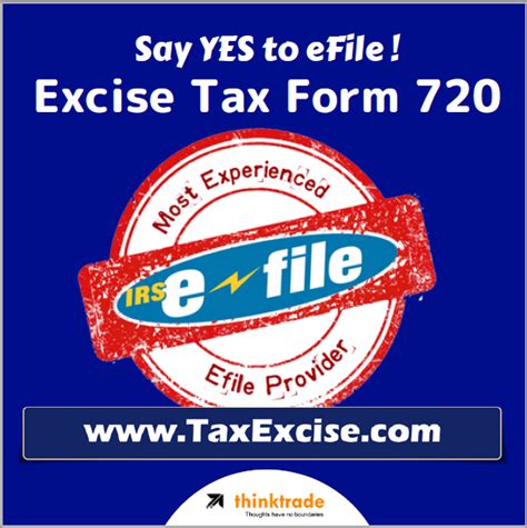 Electronic Filing For Irs Tax Form 720 At