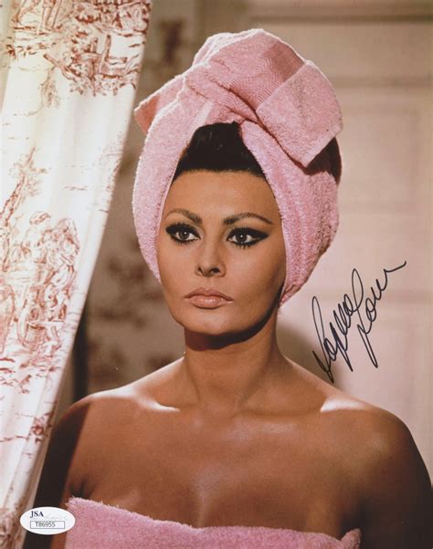 Sophia Loren Signed 8x10 Photo Jsa Coa Pristine Auction