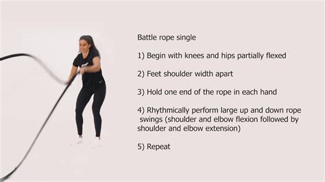 Battle Ropes Alternating Arms Swing Youtube