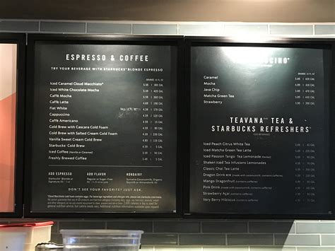 Starbucks menu has rich and delicious dishes including chicken caprese, tomato & mozzarella the other new item in starbucks menu is iced vanilla bean coconutmilk latte. Starbucks - CP Food Blog