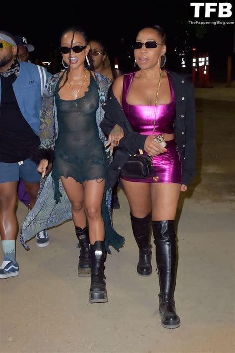 Karrueche Tran Goes Almost Nude In A See Through Outfit Photos