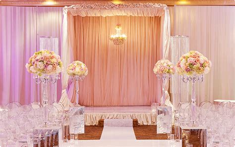 Pink Wedding Receptions Wedding Reception Backdrop Wedding Stage