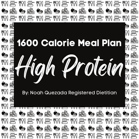 1600 Calorie Meal Plan High Protein