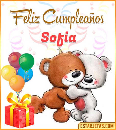 Feliz Cumpleaños Sofia Imágenes  Tarjetas Y Mensajes