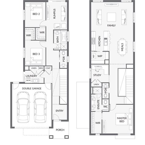 Featuring a large balcony, that extends from the open plan living, dining and kitchen area and links to a private scullery, this home is. undefined in 2020 | Narrow house plans, Upside down house ...