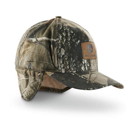 John Deere® Ear Flap Cap Realtree® Hardwoods™ 307430 Hats And Caps At