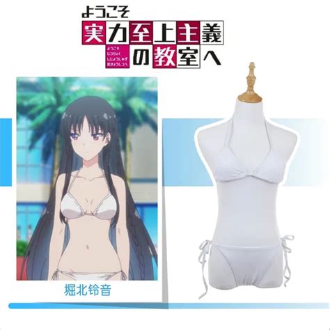 Cos Anime Classroom Of The Elite Horikita Suzune Cosplay Costume Bikini Swimwear Swimsuit