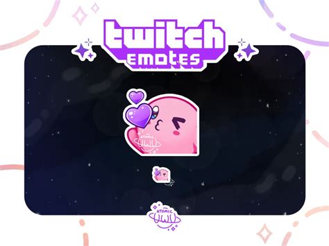 Kirby Blowing Kiss Twitch And Discord Emote Etsy