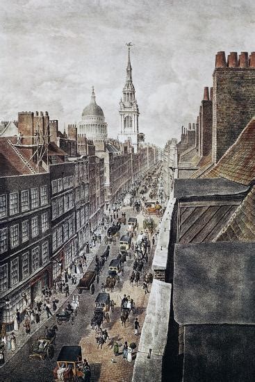 Cheapside Street In London England United Kingdom 19th Century
