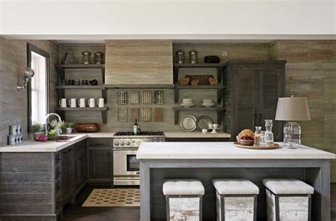 Gray stained cabinets weathered barn wood kitchen stunning stain colors for cabinetry painted grey with black glaze easy rta or assembled island country design ideas. Weathered grey cabinets and walls in kitchen | Places and ...