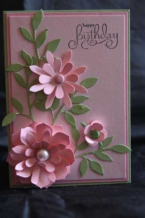 Stampin Up Sizzix Die Blossom Party Helens Card Designs Flower