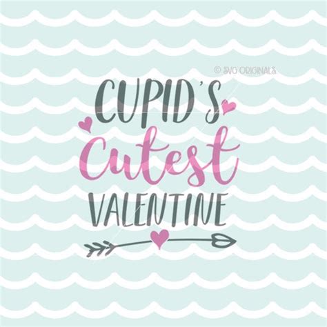This post for free valentine svg files contains affiliate links. Cupid's Cutest Valentine SVG Cupid Baby SVG Vector File.