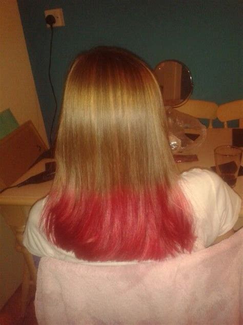 It is inexpensive, and the colors usually turn out pretty bright. Pink dip dye | Pink dip dye, Long hair styles, Hair styles