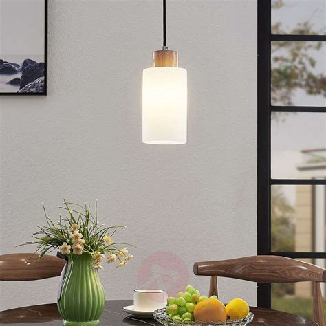 Lindby Nicus Wooden Hanging Lamp One Bulb Uk