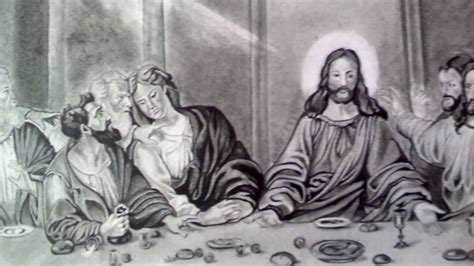 Last Supper Drawing Youtube