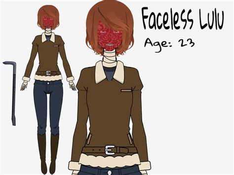 Faceless Lulu Creepypasta Oc Reference By Xxcandycakebitchxx On