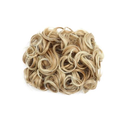 〖hellobye〗mega Large Thick Curly Chignon Messy Bun Updo Clip In Hair