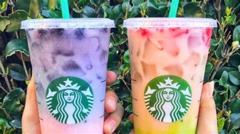 These Secret Rainbow Starbucks Drinks Are Stunning — How To Get Them