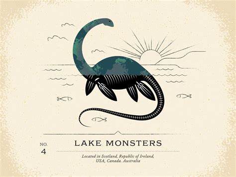 Lake Monsters In 2020 Lake Monsters Monster Vintage Graphics