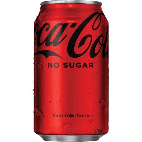 Coke No Sugar Can 375ml 24