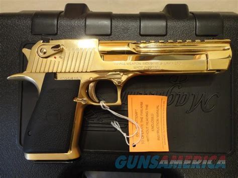 Gold dot short barrel personal protection. Desert Eagle 44 Magnum 24K Gold 6" DE44GO - NIB... for sale