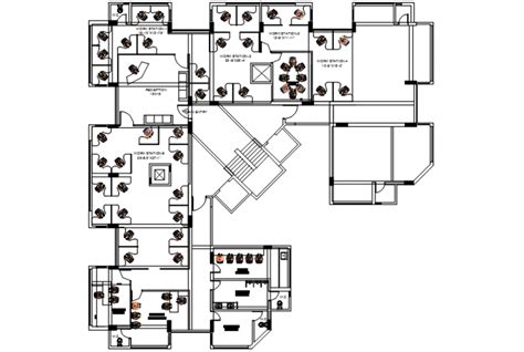 Office Floor Plan Autocad Floorplansclick
