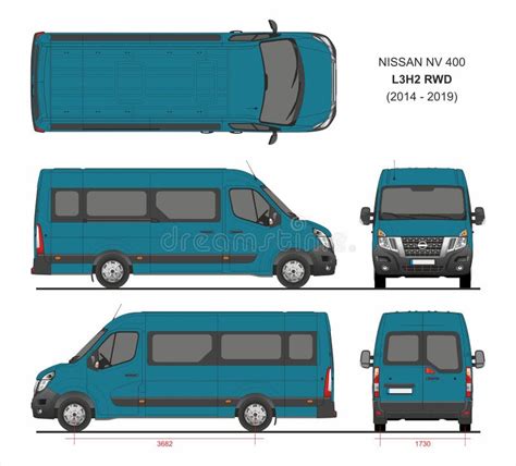 Nissan Nv400 Passenger Van L3h2 Rwd 2014 2019 Editorial Stock Image