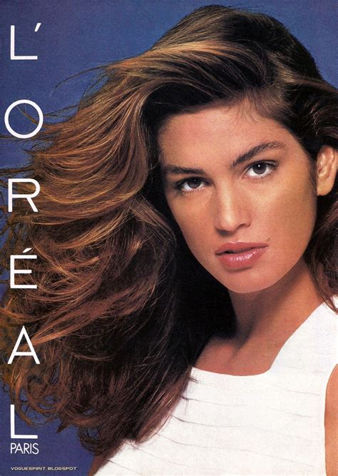 Loreal Ads Ft Cindy Crawford Date Unknown Cindy Crawford Young