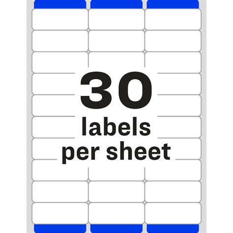 Avery design & print free online templates. Avery Easy Peel White Laser Mailing Labels - AVE5160