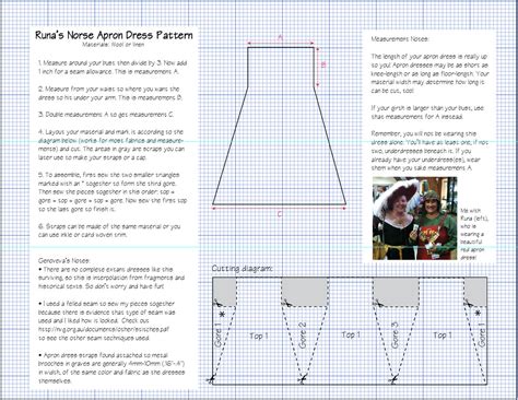 Norse Apron Dress Smokkr Instructions And Pattern Easy Fun And
