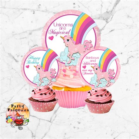 Maybe you would like to learn more about one of these? Printable Birthday Unicorn cupcake topper | Etsy | Unicorn ...