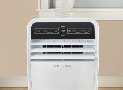 Best Buy Insignia 450 Sq Ft Portable Air Conditioner White Gray NS